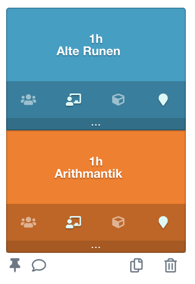 Definition einer komplexen Unterrichtsstunde mit zwei miteinander verbundenen Unterrichtsstunden
