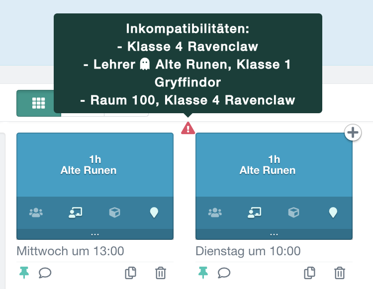 Problem erkannt: Warnung für eine Unterrichtsstunde