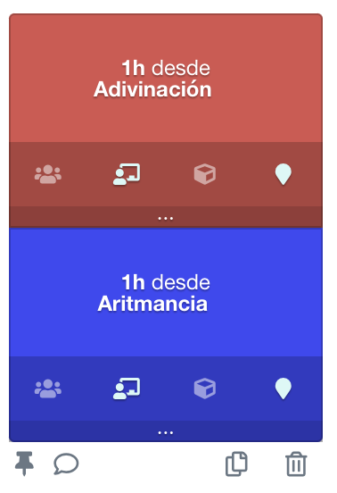 definición de un curso complejo con dos cursos concatenados