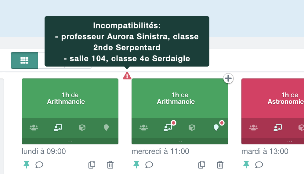 détection de problème : alerte sur le cours